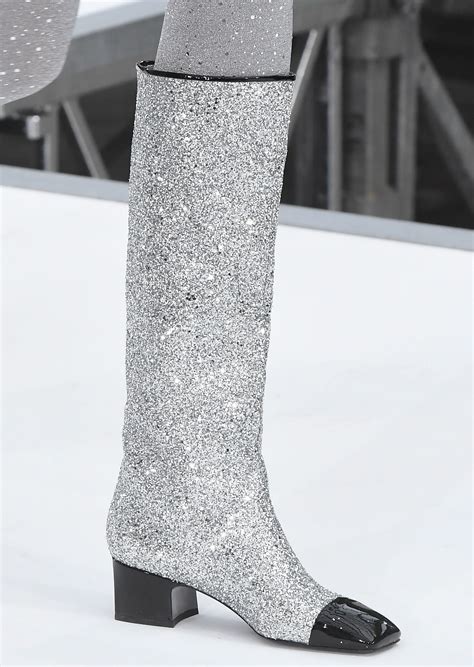 chanel mirror boots.